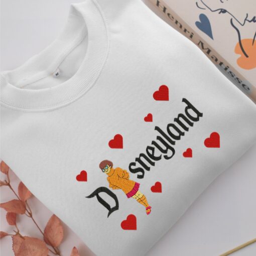 Velma Disneyland Embroidery, Disneyland Embroidered Sweatshirt, Movie Disney Inspired, Best Gifts Idea For Him Her - Image 2
