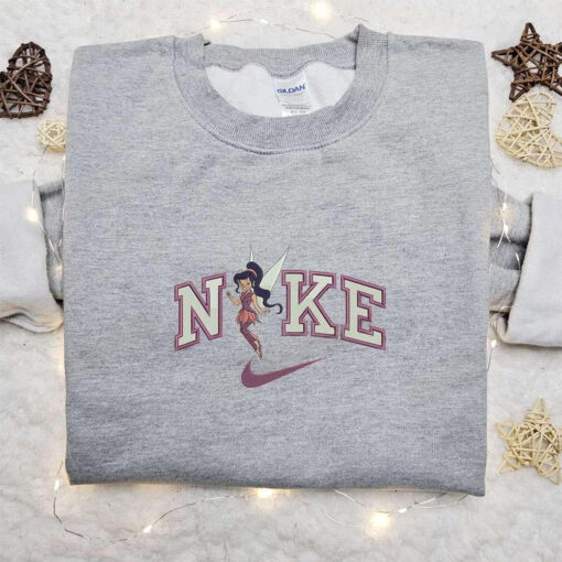 Vidia x Nike Embroidered Sweatshirt Tinker Bell Disney Embroidered Shirt The Best Gift