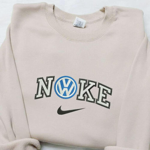 Volkswagen x Nike Embroidered Sweatshirt Transportation Embroidered Hoodie Best Birthday Gift Ideas