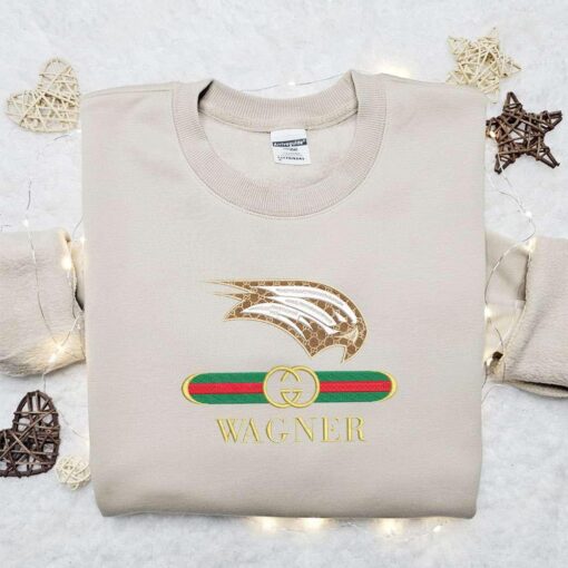 Wagner Seahawks x Gucci Embroidered Shirt NCAA Sports Embroidered Hoodie Best Gift Idea