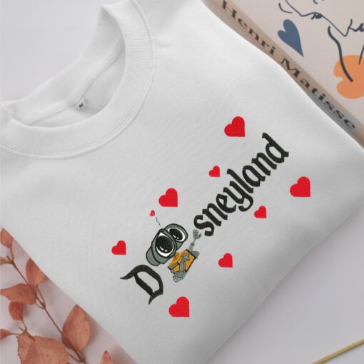 Wall E Disneyland Embroidery, Disneyland Embroidered Sweatshirt, Movie Disney Inspired, Best Gifts Idea For Him Her - Image 2
