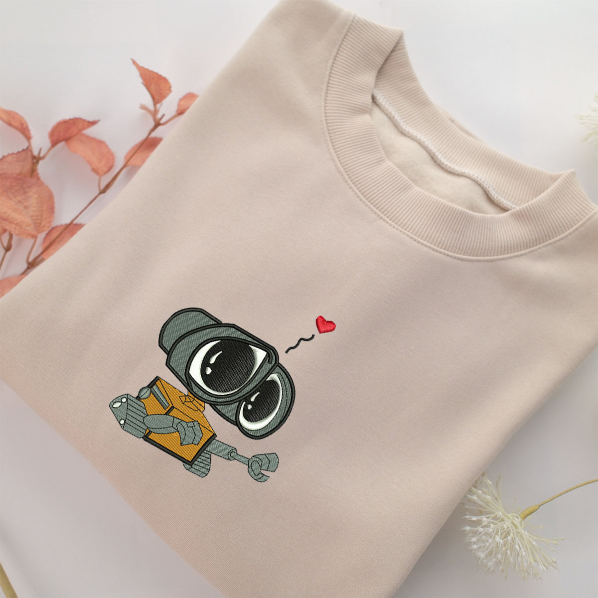 Wall E Embroidery, Disneyland Embroidered Sweatshirt, Movie Disney Inspired, Best Gifts Idea For Him Her