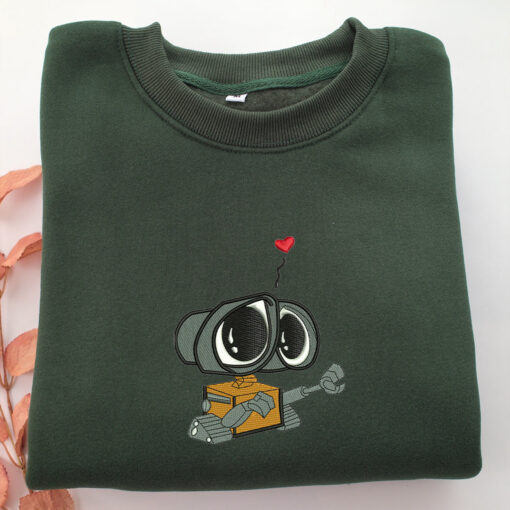 Wall E Embroidery, Disneyland Embroidered Sweatshirt, Movie Disney Inspired, Best Gifts Idea For Him Her - Image 3