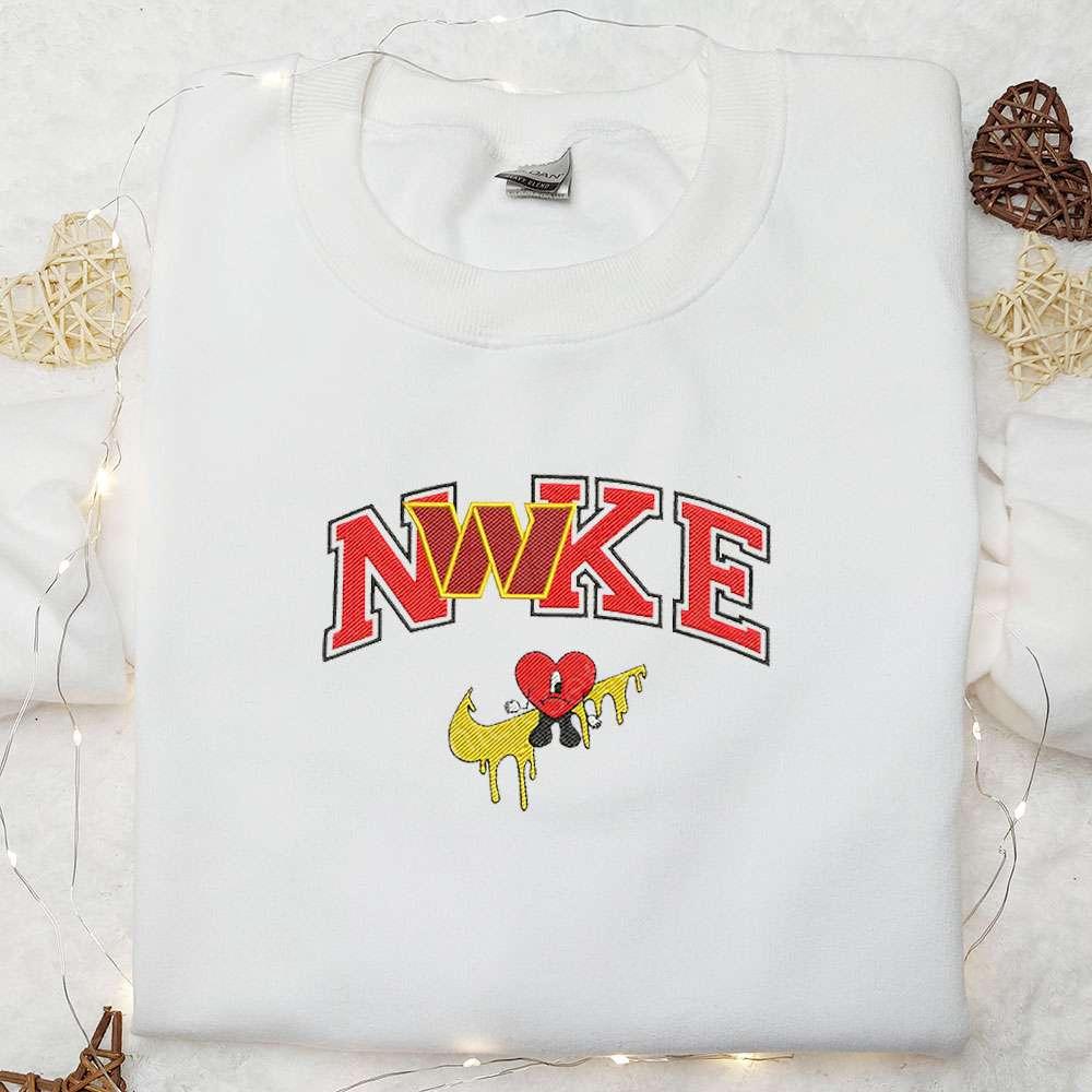 Washington Commanders Bad Bunny x Nike Embroidered Shirt NFL Sports Embroidered Hoodie Best Gift Idea