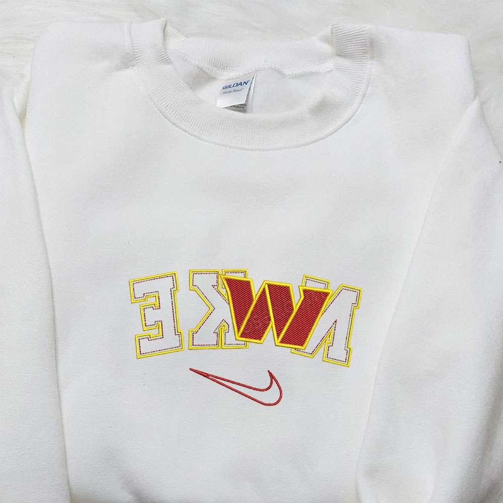 Washington Commanders x Nike Reverse Embroidered Shirt NFL Sports Embroidered Hoodie Best Fandom Gift Ideas