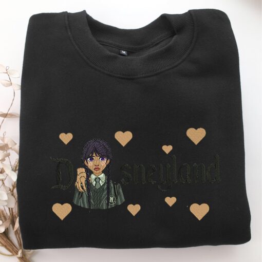 Wednesday Disneyland Embroidery, Disneyland Embroidered Sweatshirt, Movie Disney Inspired, Best Gifts Idea For Him Her - Image 5
