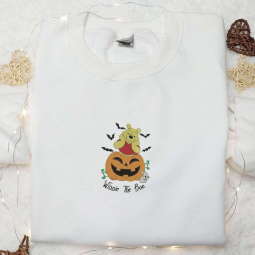 Winnie The Boo Pumpkin Embroidered Sweatshirt Disney Characters Embroidered Shirt Best Halloween Gift Ideas