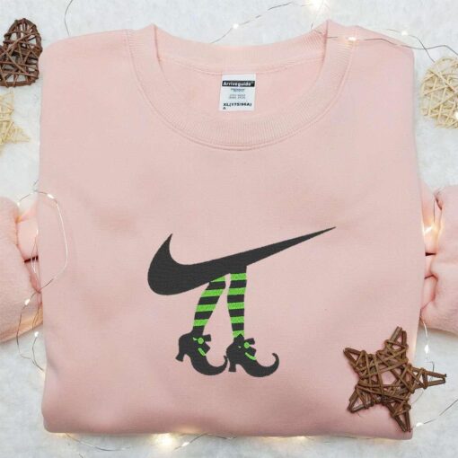 Witch Legs x Nike Swoosh Embroidered Shirt Halloween Embroidered Hoodie Best Gifts For Family