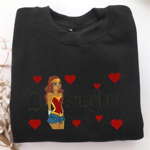 Wonder Woman Cartoon Disneyland Embroidery, Disneyland Embroidered Sweatshirt, Movie Disney Inspired, Best Gifts Idea For Him Her - Image 5
