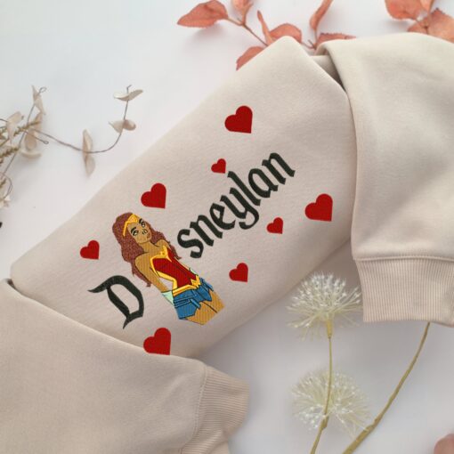 Wonder Woman Cartoon Disneyland Embroidery, Disneyland Embroidered Sweatshirt, Movie Disney Inspired, Best Gifts Idea For Him Her