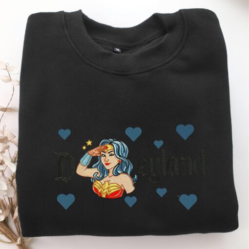 Wonder Woman Disneyland Embroidery, Disneyland Embroidered Sweatshirt, Movie Disney Inspired, Best Gifts Idea For Him Her - Image 5