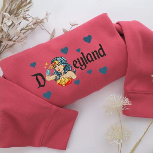 Wonder Woman Disneyland Embroidery, Disneyland Embroidered Sweatshirt, Movie Disney Inspired, Best Gifts Idea For Him Her - Image 4