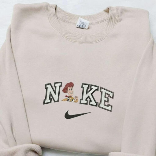 Woody x Nike Embroidered Shirt Disney Toys Story Embroidered Hoodie Best Gift Ideas For Family