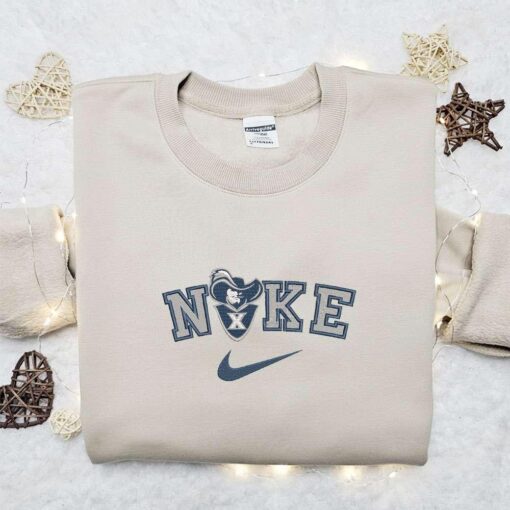 Xavier Musketeers x Nike Embroidered Shirt NCAA Sports Embroidered Hoodie Best Gift Idea