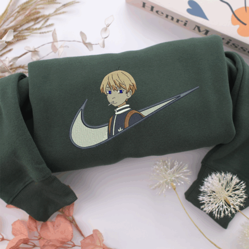 Young Manjiro Sano Swoosh Nike Embroidered Sweatshirt, Nike Movie Inspired, Best Gifts Idea For Him Her - Image 3