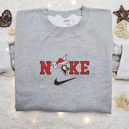 Zero Ghost Xmas Hat x Nike Christmas Embroidered Sweatshirt Movie Merry Christmas Embroidered Shirt Best Christmas Day Gift Ideas