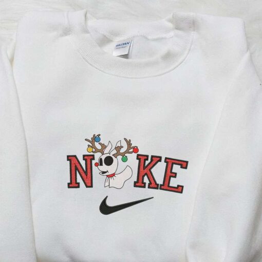 Zero Reinder Christmas x Nike Embroidered Sweatshirt Movie Merry Christmas Embroidered Shirt Best Christmas Day Gift Ideas