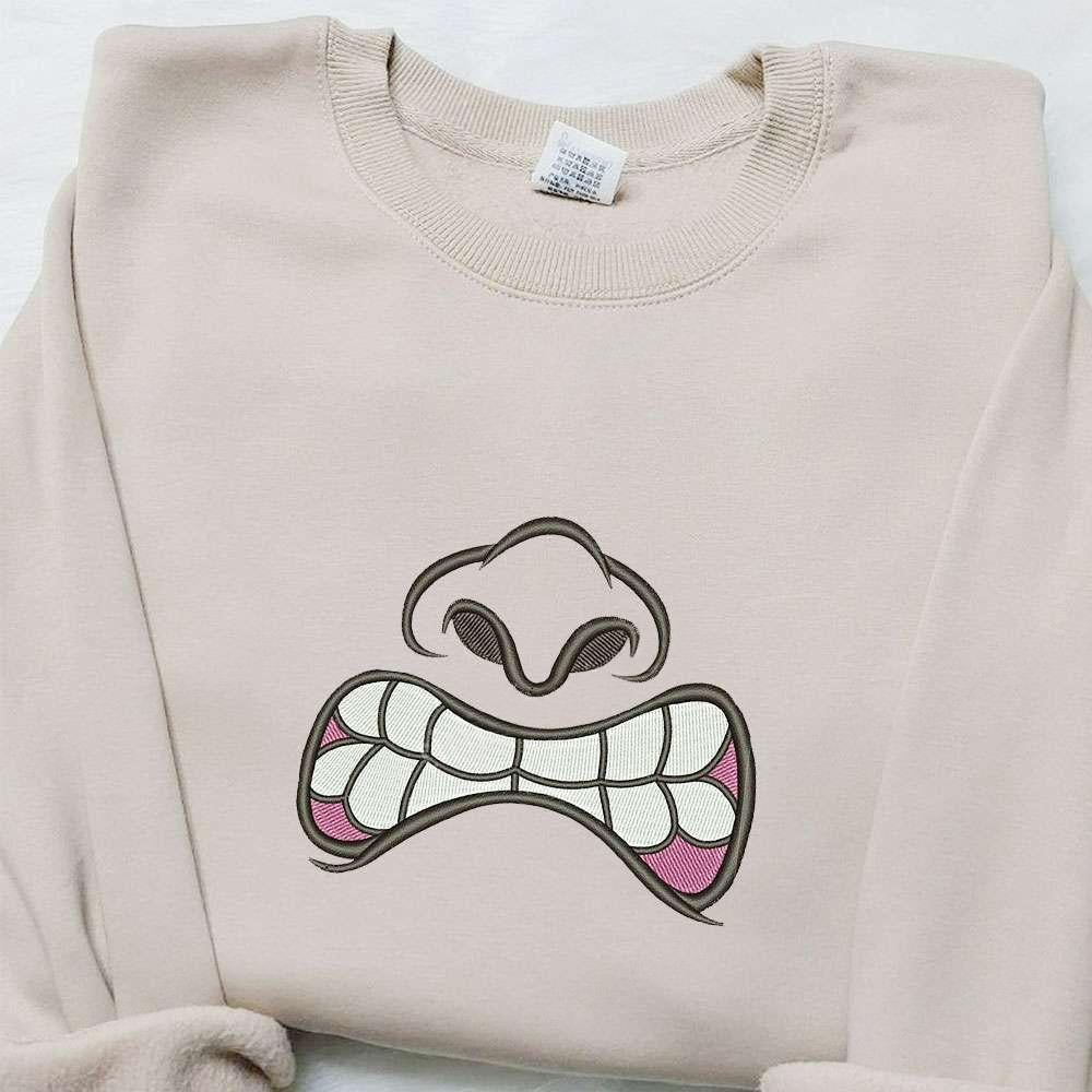 Zombie Mouth Embroidered Sweatshirt Halloween Embroidered Hoodie Best Halloween Gift Ideas