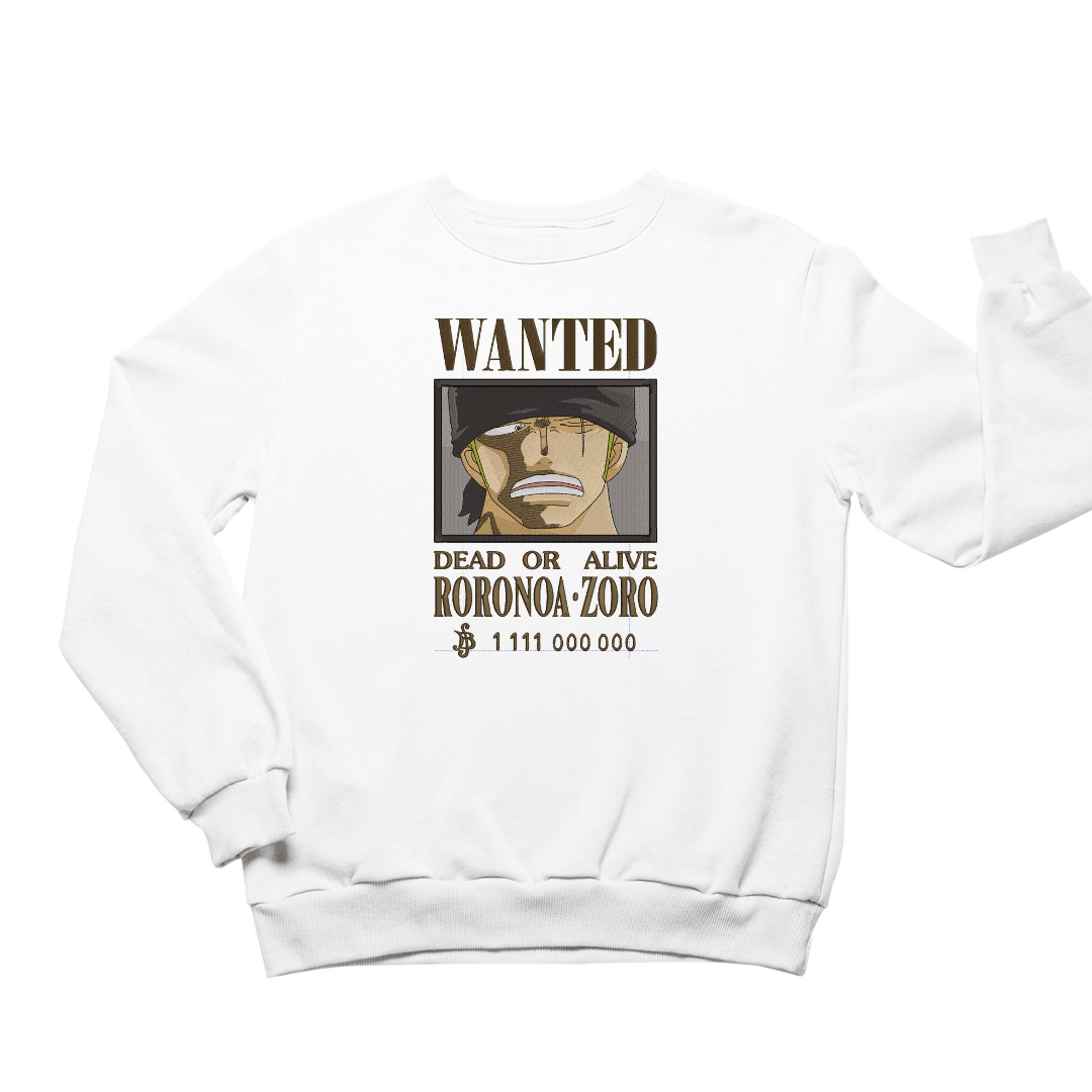 Zoro New Bounty Sweatshirt Embroidered Sweatshirt Anime Best Gift Idea For Fan