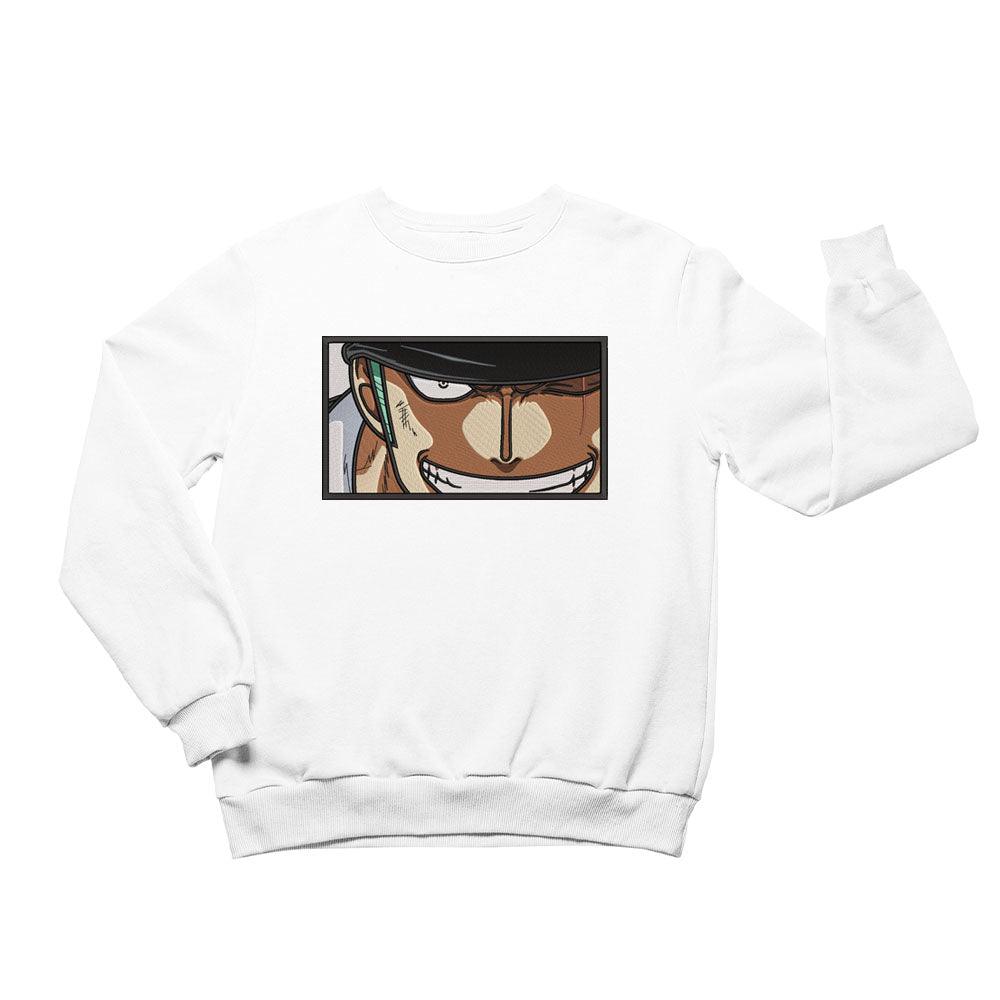 Zoro One Piece Sweatshirt Embroidered Sweatshirt Anime Best Gift Idea For Fan
